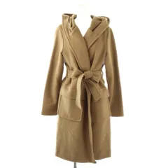 ブルーレーベルクレストブリッジ BLUE LABEL CRESTBRIDGE ウール 裏地チェック コート ロング 36 ベージュ /HK ■OS