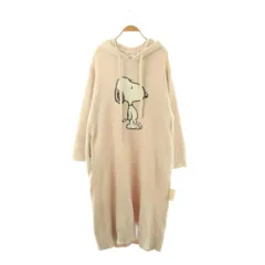 ジェラートピケ gelato pique SNOOPY ワンピース ルームウェア フード F ピンクベージュ /ES ■ECB001