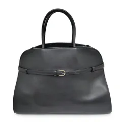 【名東】ザ ロウ マルゴー ベルト 15 W1488 ブラック シルバー金具 サドルレザー ハンド トップハンドル レディースのサムネイル