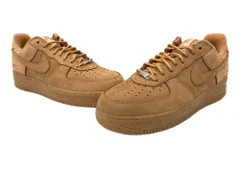 ナイキ NIKE × SUPREME シュプリーム 21年製 AIR FORCE 1 LOW Wheat エア フォース ロー ウィート AF1 シューズ 茶 DN1555-200 メンズ靴 スニーカー ブラウン 27cm 104S-1170