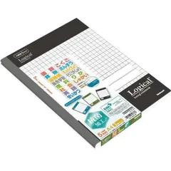 (まとめ) スイングロジカル抗菌表紙ノート A4/方眼5mm罫/30枚 カジュアル 3P HA4-H502-3P 〔×5セット〕