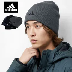 adidas (アディダス) メンズ ニット ワッチ ニット帽 レディース 冬用 ビーニー アクリル リブ編み ロゴ刺繍 シンプル 防寒 軽量 ユニセックス 手洗い可 【MB】
