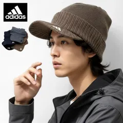 adidas (アディダス) オスロ ニット帽 メンズ ニットキャップ ビーニー レディース 冬用 洗濯機洗い可能 アクリル リブ編み 無地 ロゴ刺繍 ユニセックス 防寒 定番 【MB】
