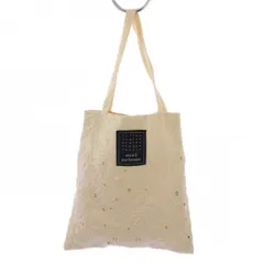 ミナペルホネン mina perhonen party mini bag ミニトートバッグ 刺繍 シルク アイボリー qs9380 /BM