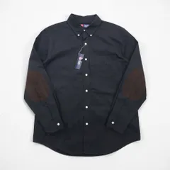 CHAPS Ralph Lauren ボタンダウン シャツ L ブラック エルボーパッチ 未使用品