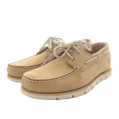 ティンバーランド Timberland ボートシューズ BORT SHOE デッキシューズ モカシン レザー 27.0cm ベージュ 12916370003 /AN16