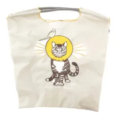 BALL&CHAIN エコバッグ トート 猫刺繍 グレー /JS ■GY64