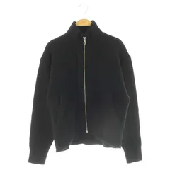 オードリーアンドジョンワッド Audrey and john wad ハイネックニットZIPブルゾン ニットジャケット ジップアップ F 黒 ブラック /ES ■OS