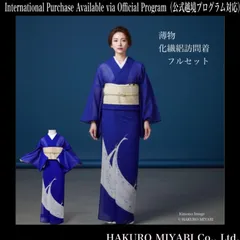 薄物　化繊　絽　訪問着　フルセット　４点 美品　Ｓ〜L カ②-11