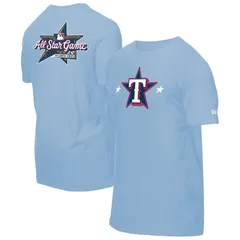 ニューエラ メンズ トップス Tシャツ Mens New Era Light Blue Texas Rangers 2025 MLB AllStar Game WorkoutShirt Rgr Light ブルー