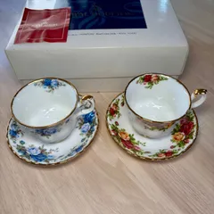 【美品】ROYAL ALBERT オールドカントリーローズ ムーンライトローズ カップ&ソーサー