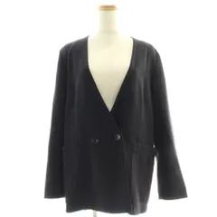 ボールジー BALLSEY トゥモローランド ジャケット 上着 36 紺 ネイビー ノーカラー ダブルブレスト 長袖 /GP ■GY60