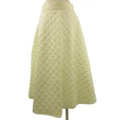 マーリエ カセット maglie le cassetto スカート ミモレ丈 中綿 フレア キルティング 白系 アイボリー 13
