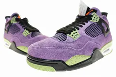 ナイキ NIKE WMNS AIR JORDAN 4 RETRO CANYON PURPLE 2022 27.5cm AQ9129-500 AJ4 ウィメンズ エア ジョーダン IV レトロ キャニオン パープル 【中古】▲■250526