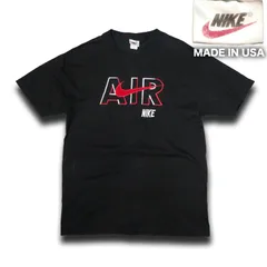 90s~00s USA製 NIKE 白タグ AIR刺繍 半袖Tシャツ スウォッシュ Lサイズ ナイキ エア カットソー SS Tee ビンテージ