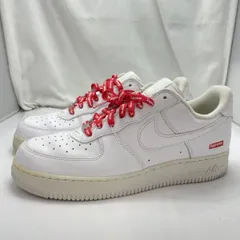 【中古】NIKE SUPREME AIR FORCE 1 白 サイズ29.5cm CU9225-100[91]