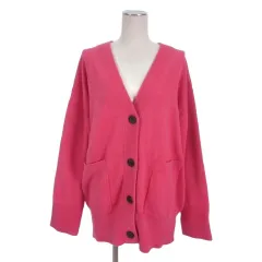 ジャーナルスタンダード JOURNAL STANDARD コットンカシミヤ ビッグ カーディガン 長袖 Vネック ピンク