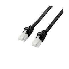 〔5個セット〕エレコム LANケーブル/CAT6A準拠/爪折れ防止/フラット/7.0m/ブラック LD-GFAT/BK70X5