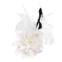 【在庫セール】パーティー 結婚式 卒業式 入学式 フォーマル 服アクセサリー イベント 制服小物 胸飾り コサージュ 両用 クリップ付き プレゼント ピン ブローチ フラワー 羽根