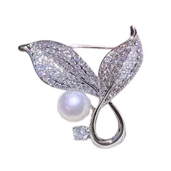 【在庫セール】母の日 ピン パーティー アクセ ドレス ギフト スーツ ジャケット フォーマル セレモニー 結婚式 入学式 贈り物 卒業式 キラキラ 胸飾り コサージュ ジルコニア プレゼント 優雅的 花輪 パール ブローチ FASELE