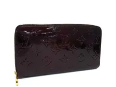 LOUIS VUITTON ルイヴィトン 財布 ジッピーウォレット M93522 アマラント モノグラムヴェルニ レディース ラウンドファスナー 長財布 ゴールド金具