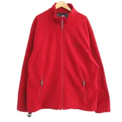 チャップス CHAPS ラルフローレン RALPH LAUREN 90s 古着 フリースジャケット ブルゾン ヴィンテージ 赤 レッド L