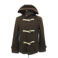 レイジブルー RAGEBLUE ダッフルコート ショート丈 無地 ウール M モスグリーン /YS11