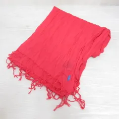 ポロ ラルフローレン POLO RALPH LAUREN コットン ストール ショール ピンク ポニー刺繍 ワッシャー加工 ☆AA★