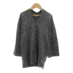 サマンサモスモス SM2 ニット カットソー 長袖 Vネック M ダークグレー /YS3