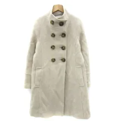 B&Y ユナイテッドアローズ BEAUTY&YOUTH ビューティー&ユース スタンドカラーコート ロング丈 ダブルボタン ウール M ベージュ /YM2