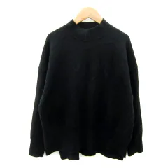 テチチ Te chichi ニット セーター 長袖 ハイネック 無地 オーバーサイズ F 黒 ブラック /SY27