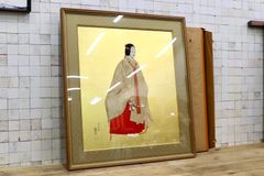 竹久夢二 黒船屋木版画シリアルナンバー入本土のみの方初版黒猫屋