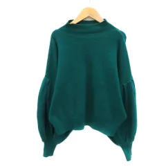 スライ SLY ニット セーター 長袖 ハイネック F 緑 グリーン /YK12