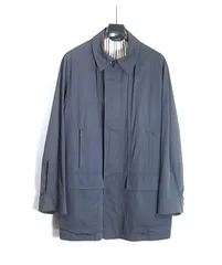 美品☆ダンヒル　ナイロンコート　ステンカラー　グレンチェック　ポルトガル製　L DUNFORD】【Loro Piana Fabric】グレンチェックウールステンカラー
