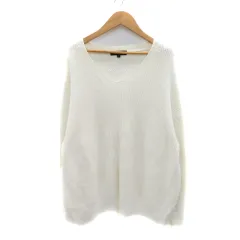 アンタイトル UNTITLED ニット カットソー 長袖 Vネック 2 オフホワイト /YK41
