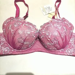 新品  タグ付  B80 チュチュアンナ  365日きれいブラ  ブラ  ピンク ショッキングピンク 刺繍  定価 2860円  185