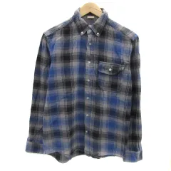 アーバンリサーチ URBAN RESEARCH ネルシャツ カジュアルシャツ 長袖 チェック柄 M マルチカラー 青 ブルー /YS34
