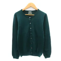 フレームワーク Framework カーディガン ミドル丈 ウール ダークグリーン /YK46