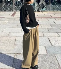 fashiru wide chino slacks ワイドチノスラックス