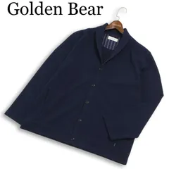 Golden Bear ゴールデンベア 通年★ ショールカラー カーディガン Sz.LL メンズ ネイビー 大きいサイズのサムネイル
