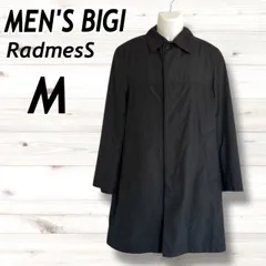 MEN’S BIGI メンズビギ メンズ ステンカラーコード M ロング MO 111 FC103 ブラック系 春秋 (B35)★のサムネイル