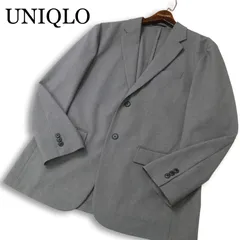 25SS★ UNIQLO ユニクロ 通年 感動ジャケット★ 2B テーラード ジャケット Sz.XL メンズ グレー 大きいサイズ