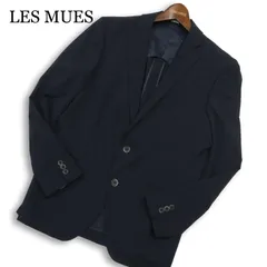 LES MUES レミュー 春夏 背抜き★ 2B テーラード ジャケット Sz.94A6 メンズ 紺 ネイビー ビジカジ