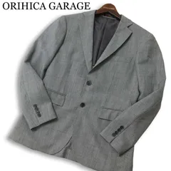 ORIHICA GARAGE オリヒカ 通年 背抜き★ ストレッチ ウォッシャブル テーラード ジャケット Sz.SS メンズ グレー