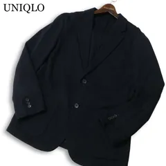 UNIQLO ユニクロ 通年★ コンフォート 2B テーラード ジャケット Sz.L メンズ ネイビー