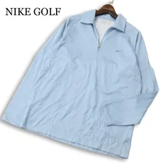 NIKE GOLF ナイキ ゴルフ 通年 ロゴ刺繍★ ハーフジップ 長袖 ポロシャツ Sz.L メンズ