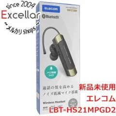 [bn:3] ELECOM　耳掛け型 Bluetoothワイヤレスヘッドセット　LBT-HS21MPGD2　ゴールド