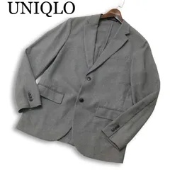UNIQLO ユニクロ 通年 感動ジャケット★ アンコン テーラード ジャケット Sz.L メンズ グレー