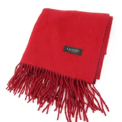 ランバン マフラー ストール フリンジ ブランド 小物 レディース レッド LANVIN 【中古】のサムネイル