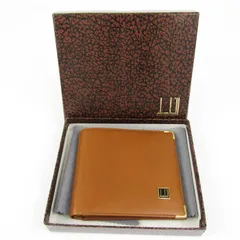 ダンヒル 二つ折り財布 レザー 札入れ カードケース ウォレット ブランド メンズ キャメル Dunhill 【中古】